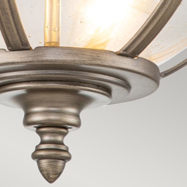 Kichler KL-HALLERON-F-BU - Външно таванно осветително тяло HALLERON 3xE14/40W/230V IP44