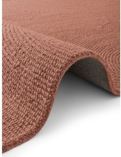 Теракотена ръчно изработена вълнена пътека 80x200 cm Calmio – Hanse Home