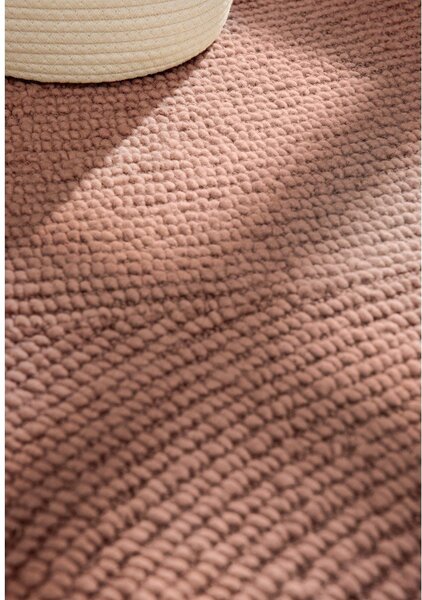 Теракотен ръчно изработен вълнен килим 80x150 cm Calmio – Hanse Home