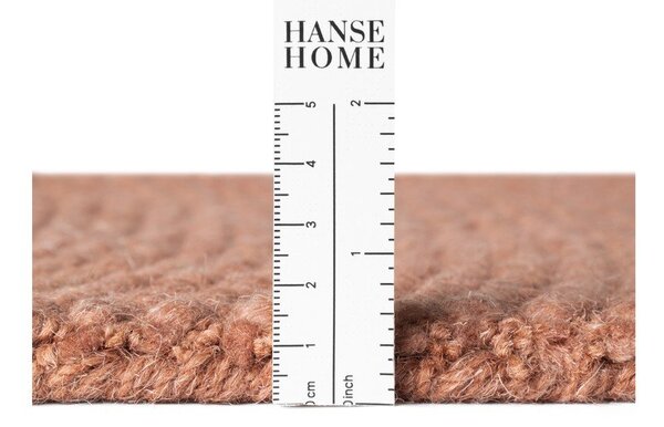 Теракотена ръчно изработена вълнена пътека 80x200 cm Calmio – Hanse Home