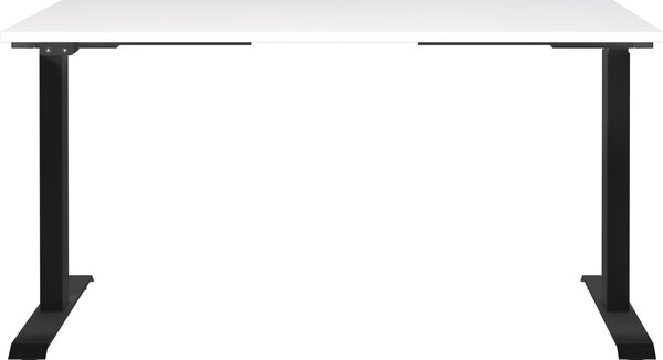 Работна маса с електрическо регулиране на височината с бял плот за маса 80x140 cm Jet – Germania