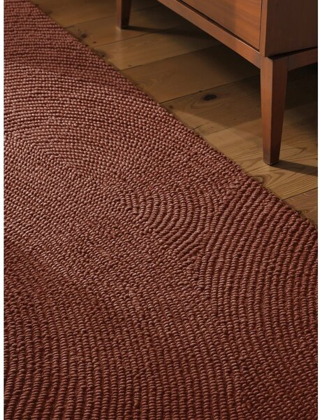 Ръчно изработена вълнена пътека в тухлен цвят 80x200 cm Calmio – Hanse Home