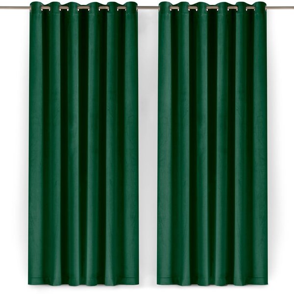 Зелена затъмняваща завеса 140x175 cm Velto – Filumi