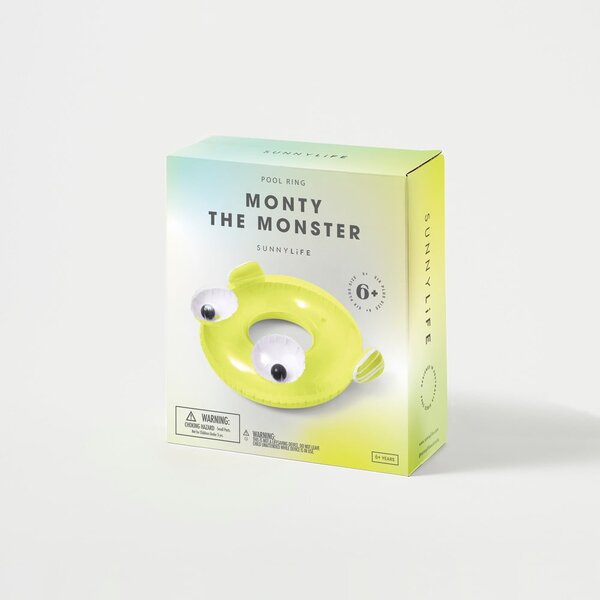 Надуваем пръстен , ø 110 cm Monty the Monster - Sunnylife