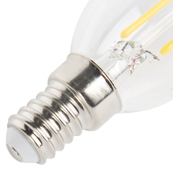 Комплект от 5 E14 димируеми LED нишки крушки свещ 250lm 2700K