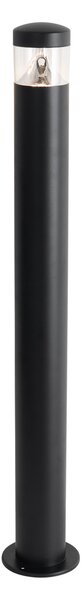 Модерна външна лампа черна 80 см IP44 с LED - Roxy