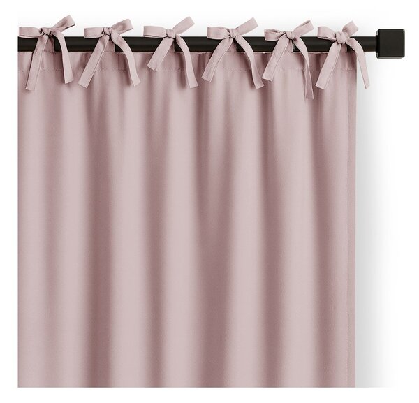 Сиво-розово затъмняващо перде 140x250 cm Carli Tie – Restilo