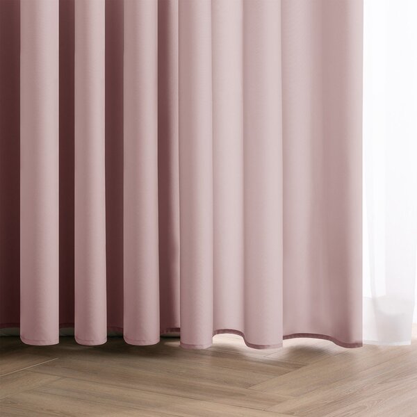 Сиво-розово затъмняващо перде 140x250 cm Carli Tie – Restilo