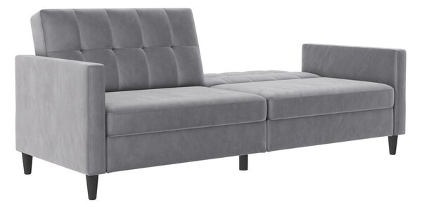 Светлосив кадифен диван 203 cm Hartford – Støraa