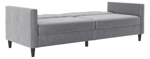 Светлосив кадифен диван 203 cm Hartford – Støraa