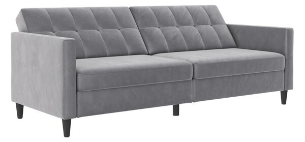 Светлосив кадифен диван 203 cm Hartford – Støraa