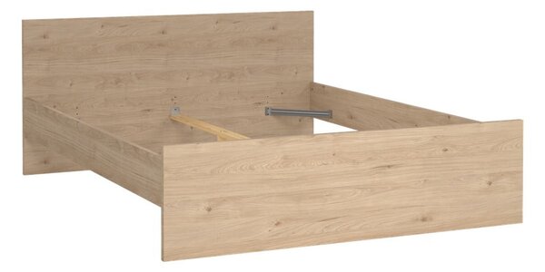 Двойно легло от декор от дъб в естествен цвят 160x200 cm Naia – Tvilum