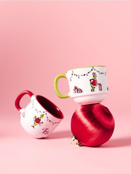 Sinsay - Комплект чаши с коледен мотив 2 pack Grinch - многоцветен