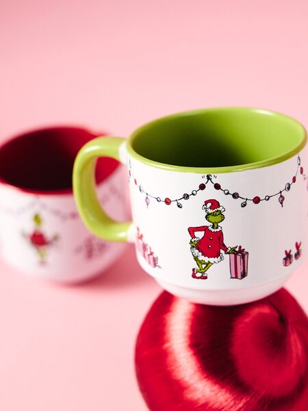Sinsay - Комплект чаши с коледен мотив 2 pack Grinch - многоцветен