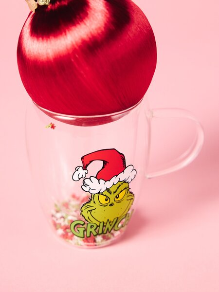 Sinsay - Коледна чаша с двойно дъно и цветни конфети Grinch - многоцветен