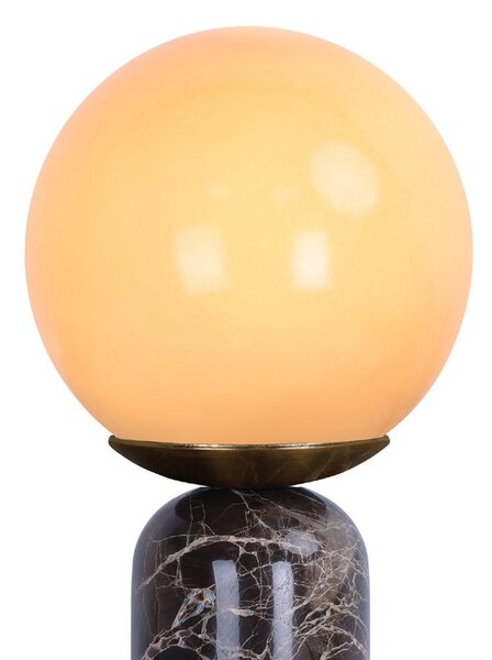 Тъмнокафява мраморна настолна лампа (височина 38 cm) Lazio Sphere – Leitmotiv