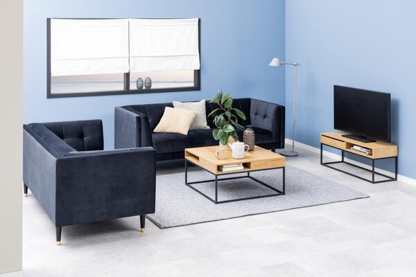 Masuta de cafea Willford, Natural, 40x80x80 cm