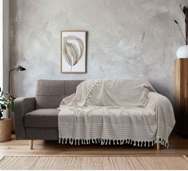 Кремаво одеяло 220x180 cm Sophia – Mijolnir