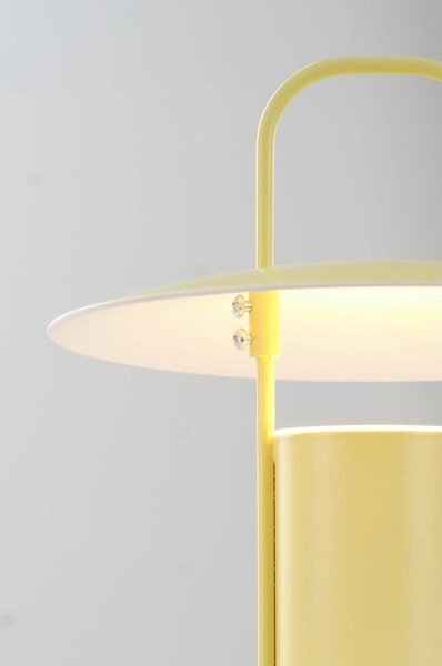Жълта метална LED затъмняваща се настолна лампа (височина 24 cm) Venna – Jotex