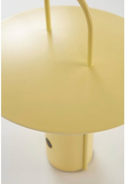 Жълта метална LED затъмняваща се настолна лампа (височина 24 cm) Venna – Jotex