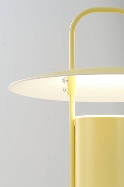 Жълта метална LED затъмняваща се настолна лампа (височина 24 cm) Venna – Jotex
