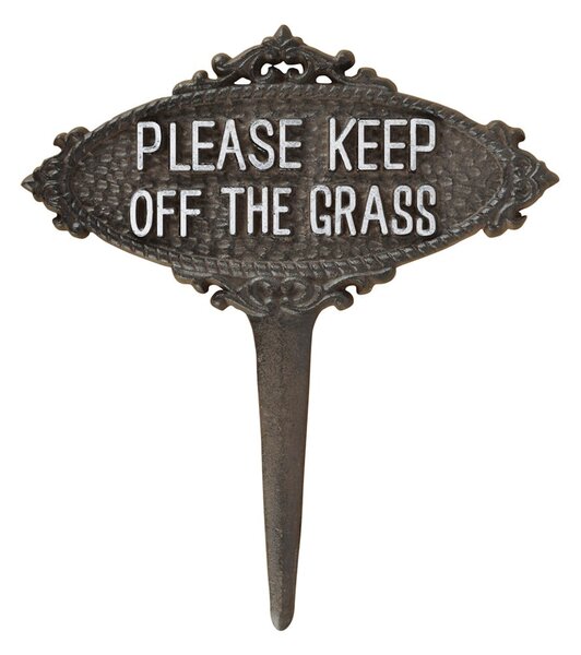 Метален комплект градински колчета Please Keep off the Grass – Esschert Design