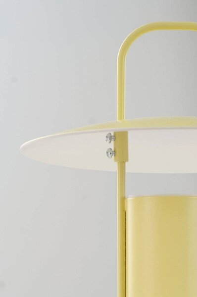 Жълта метална LED затъмняваща се настолна лампа (височина 24 cm) Venna – Jotex