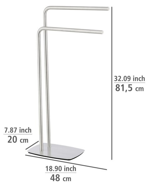 Стойка за кърпи от неръждаема стомана Iria - Wenko