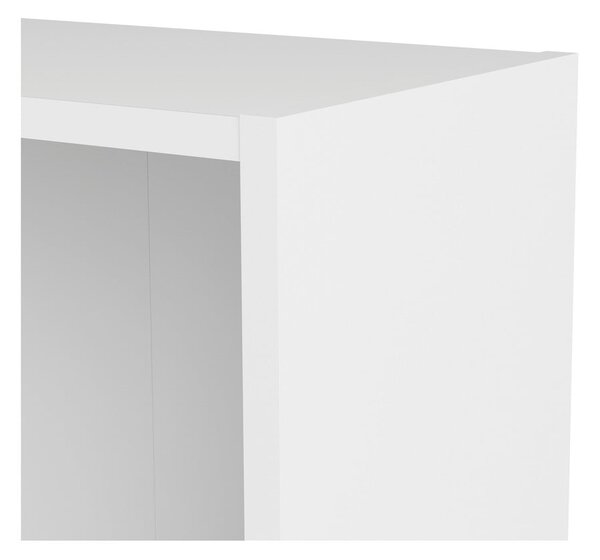 Бял шкаф за книги 79x203 cm Basic - Tvilum