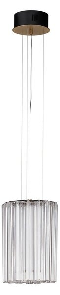 Стоманено LED затъмняващо се висящо осветително тяло в месингов цвят ø 22 cm Nol – Nova Luce