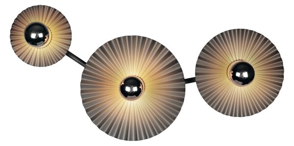Osram - Стенно осветително тяло PLISSEE 3xE27/15W/230V антрацит