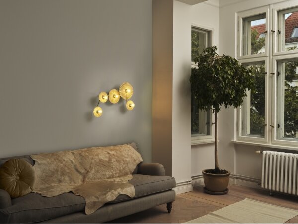 Osram - Настенно осветително тяло PLISSEE 5xE27/15W/230V кремаво
