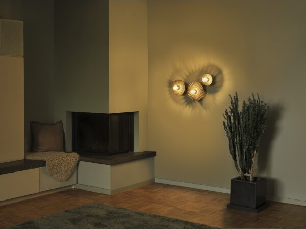 Osram - Стенно осветително тяло PLISSEE 3xE27/15W/230V антрацит