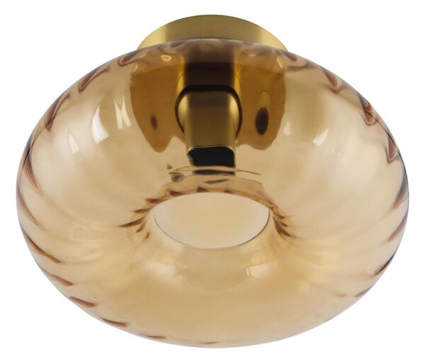 Osram - Плафон GOLD GLASS 1xE27/12W/230V Ø 28 cm златист/опушен
