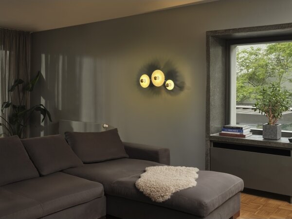 Osram - Стенно осветително тяло PLISSEE 3xE27/15W/230V кремаво