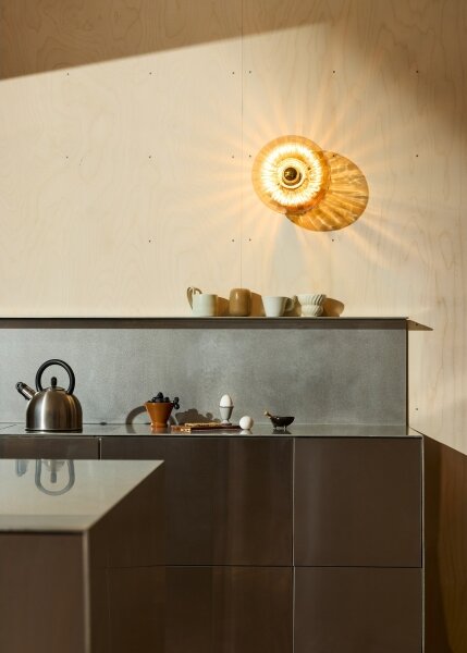 Osram - Плафон GOLD GLASS 1xE27/12W/230V Ø 28 cm златист/опушен