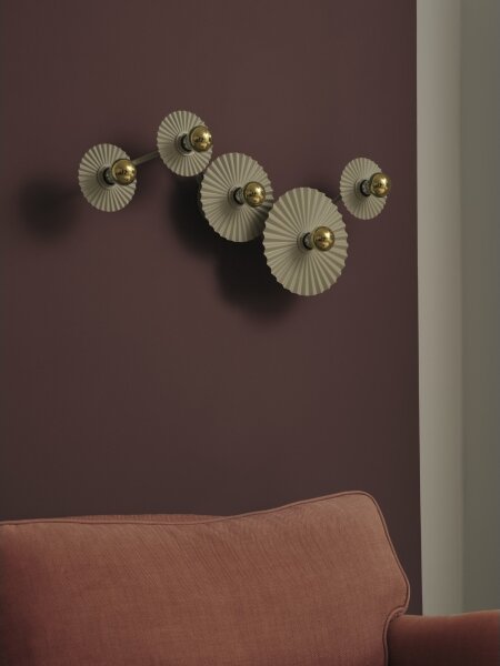 Osram - Настенно осветително тяло PLISSEE 5xE27/15W/230V кремаво