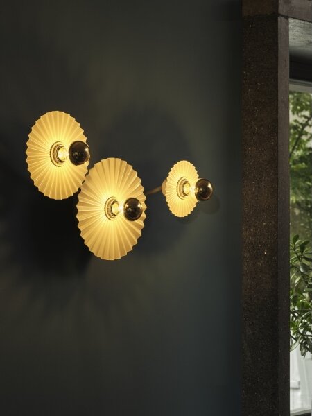 Osram - Стенно осветително тяло PLISSEE 3xE27/15W/230V кремаво