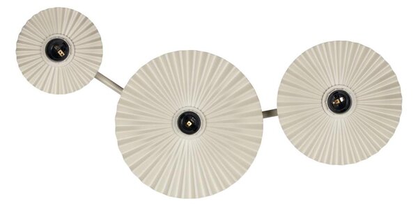 Osram - Стенно осветително тяло PLISSEE 3xE27/15W/230V кремаво