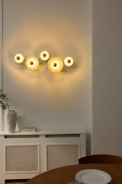 Osram - стенен аплик PLISSEE 5xE27/15W/230V антрацит