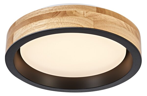 Osram -LED Димируемо таванно осветително тяло MARIANO LED/16W/230V Ø 31 см дъб/черно