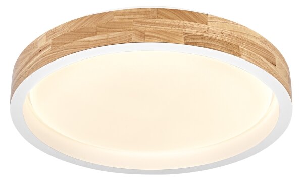 Osram - LED димируемо таванно осветително тяло MARIANO LED/24W/230V Ø 41 см дъб/бял