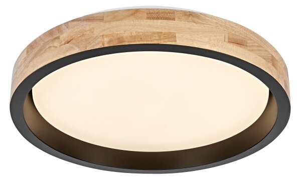 Osram -LED Димируемо таванно осветително тяло MARIANO LED/24W/230V Ø 41 см дъб/черен