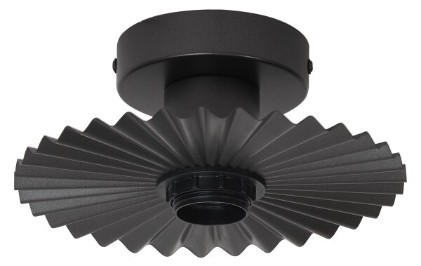 Osram - Плафон PLISSEE 1xE27/15W/230V Ø 20 см антрацит