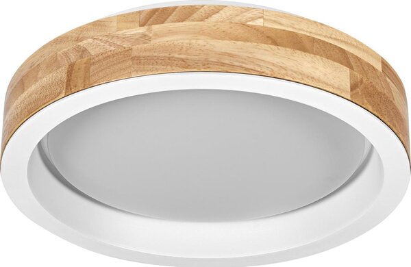 Osram -LED Димируемо таванно осветително тяло MARIANO LED/16W/230V Ø 31 cm дъб/бял