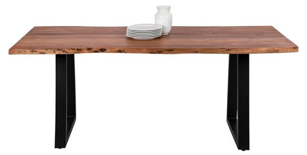 Трапезна маса MONTANA масивна акациева дървесина 200x95x78