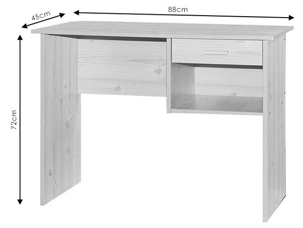 Бюро с чекмедже Майкъл венге 88x45x72см