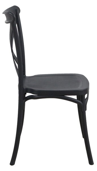 Градински стол Crossie Pako Pako World Black 38x46.5x82 cm