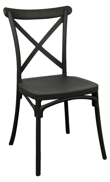 Градински стол Crossie Pako Pako World Black 38x46.5x82 cm