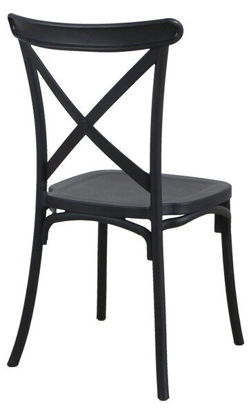 Градински стол Crossie Pako Pako World Black 38x46.5x82 cm